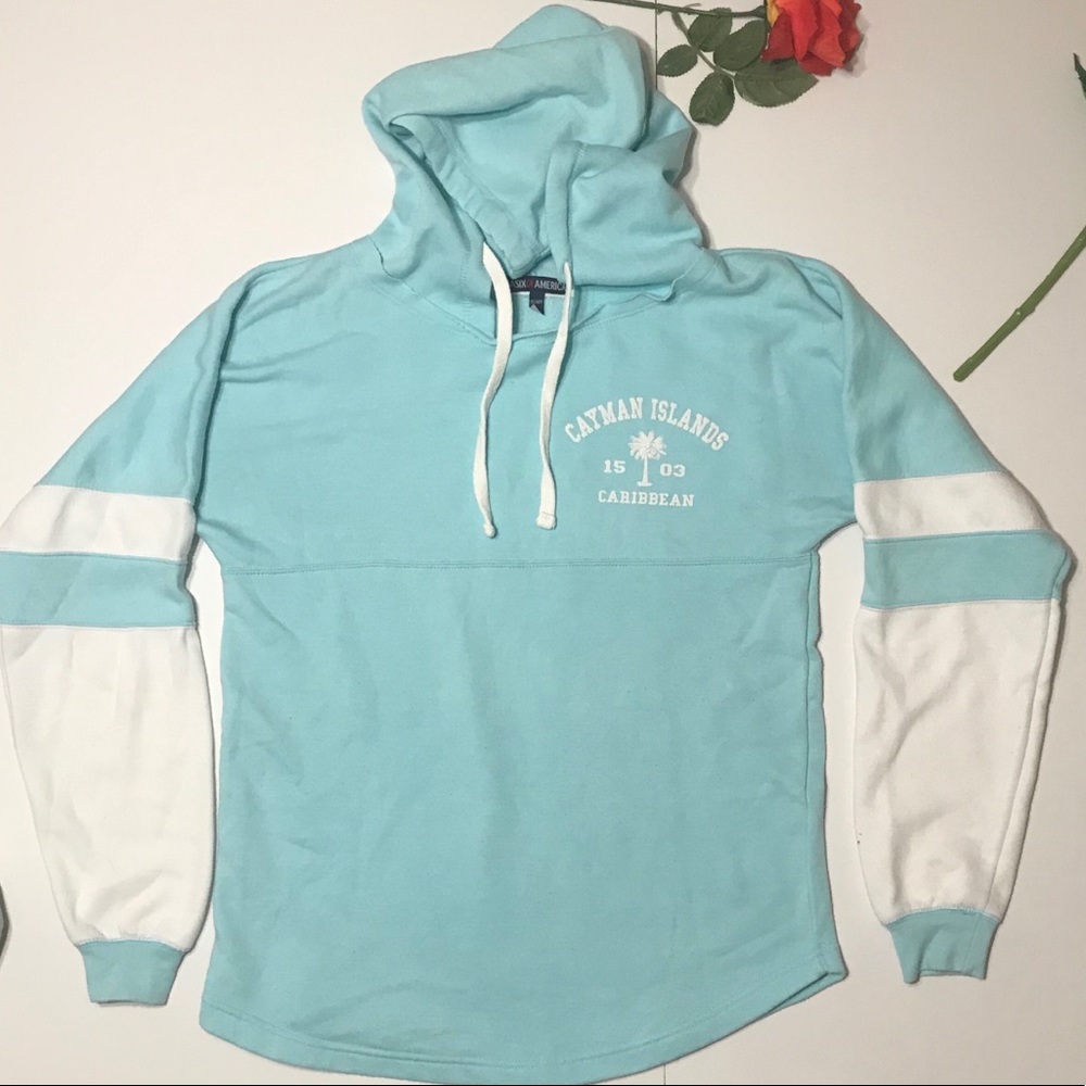 Cayman Islands Caribbean Blue Hoodie Women's Med
